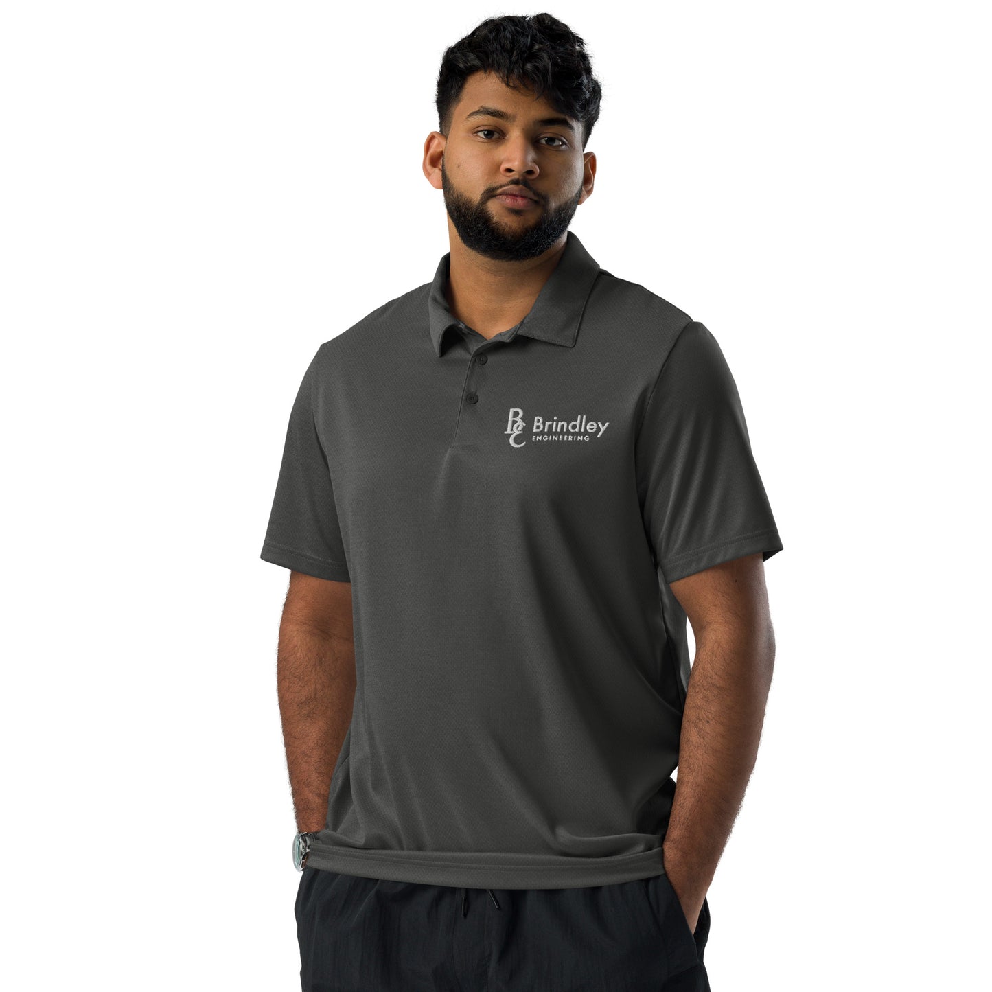 Adidas | Patterned Performance Polo (black/white)