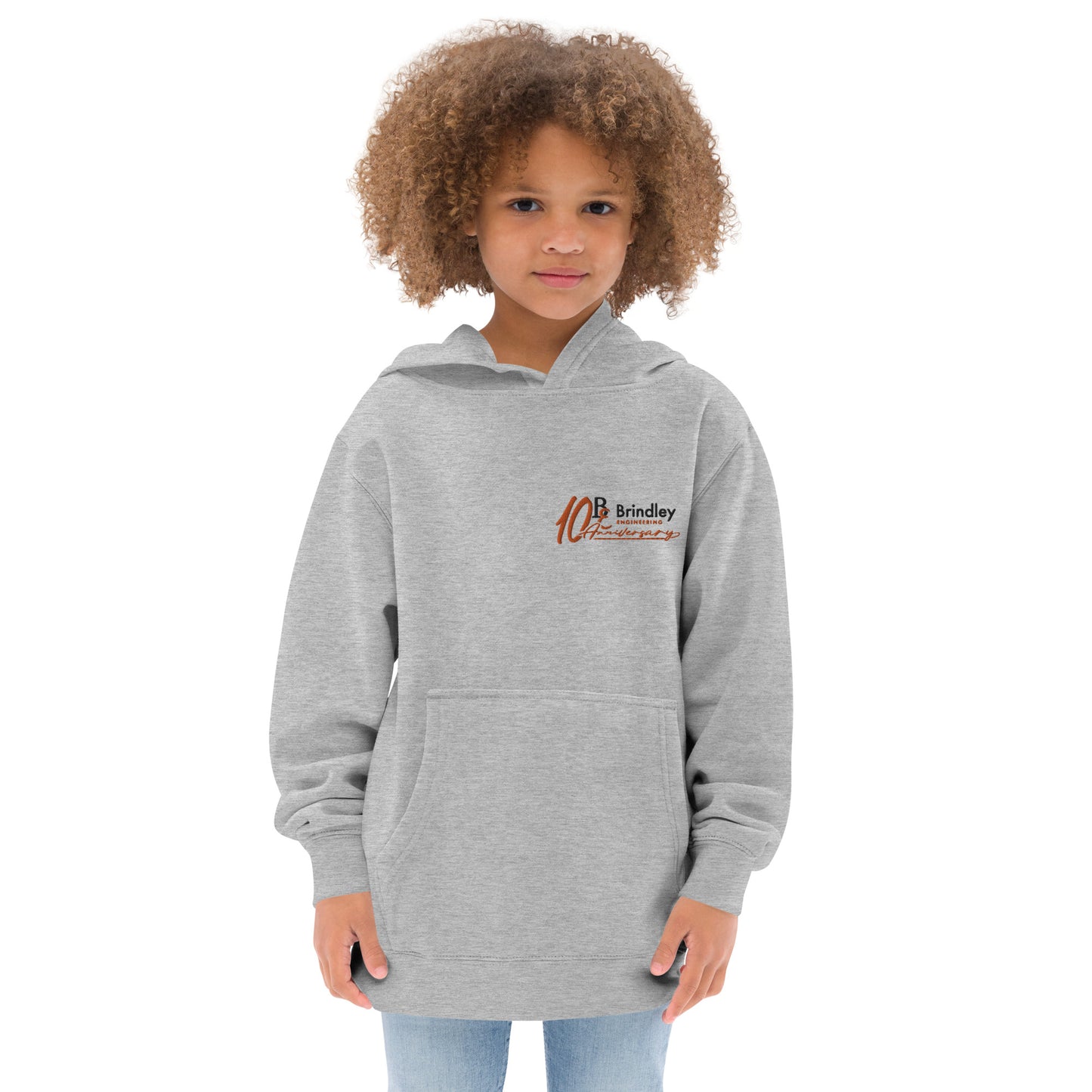 Kids fleece hoodie - Brindley Engineering