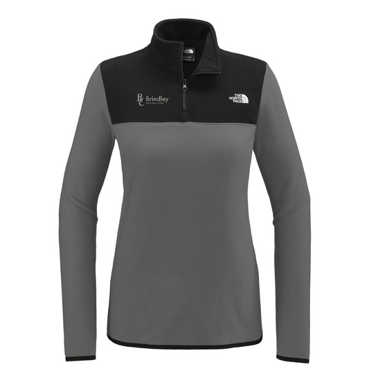The North Face Women's Glacier 1/4-Zip Fleece — Asphalt Grey/ TNF Black