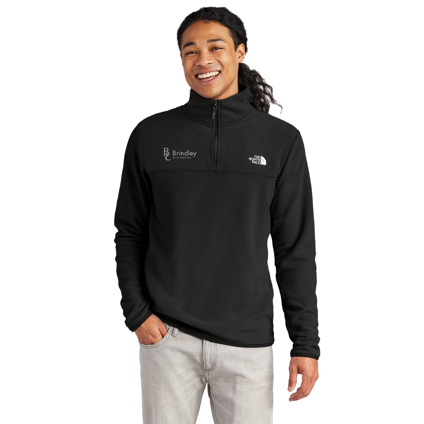 The North Face Glacier 1/4-Zip Fleece — model