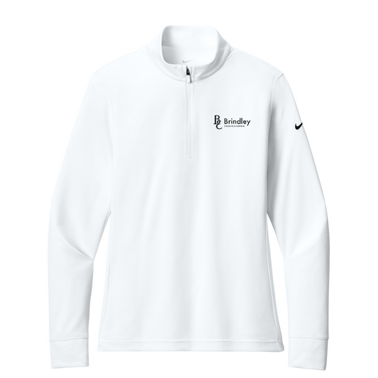 Nike Women's Essential 1/2-Zip Cover-Up - Black & White — White
