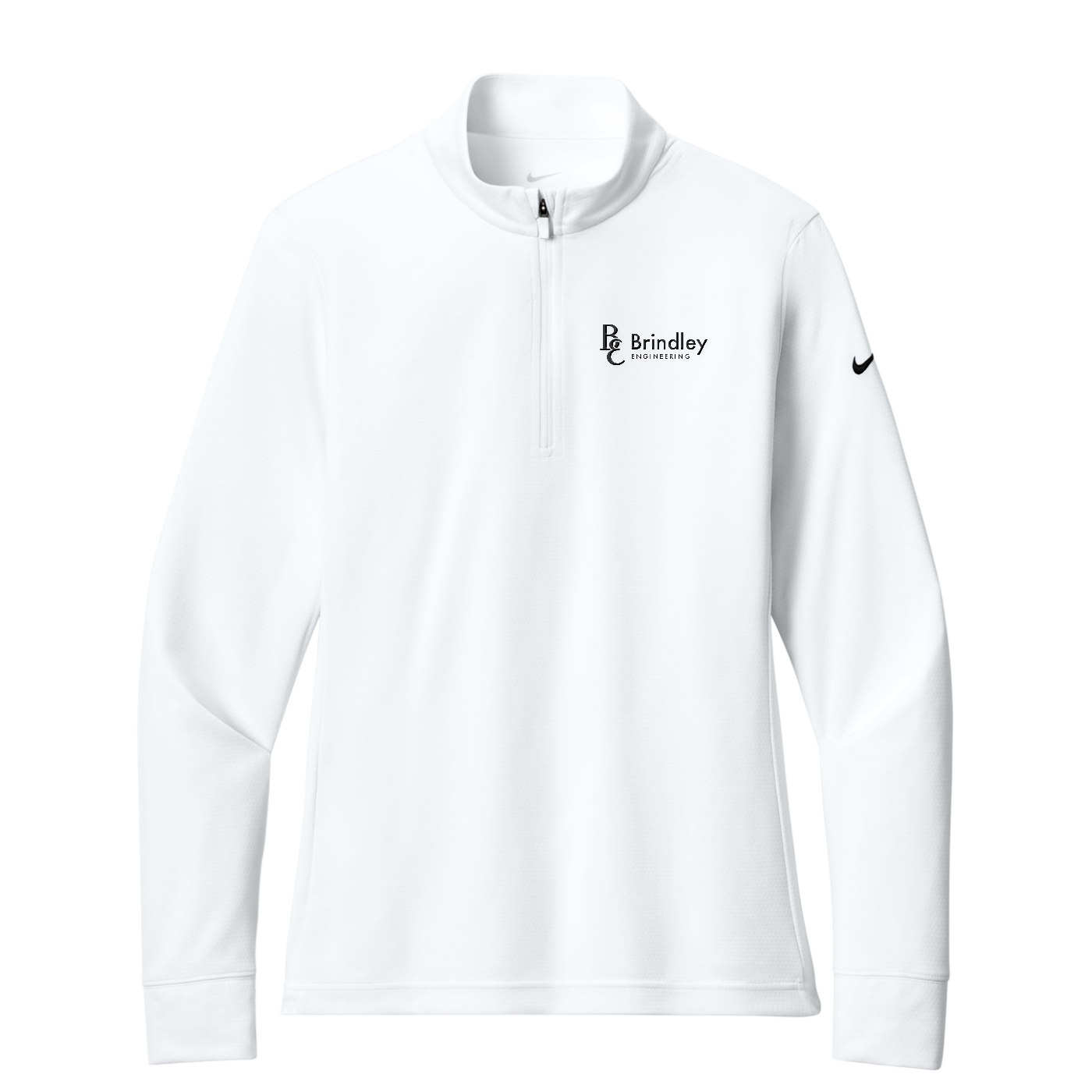 Nike Women's Essential 1/2-Zip Cover-Up - Black & White — White