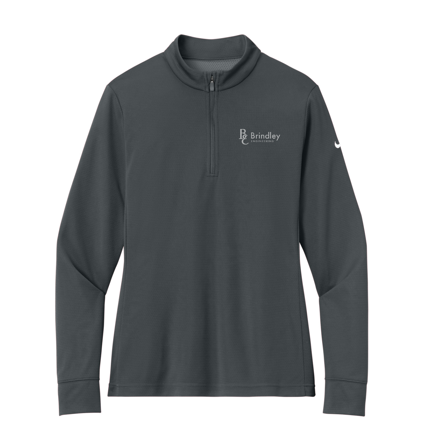 Nike Women's Essential 1/2-Zip Cover-Up - Black & White — Anthracite