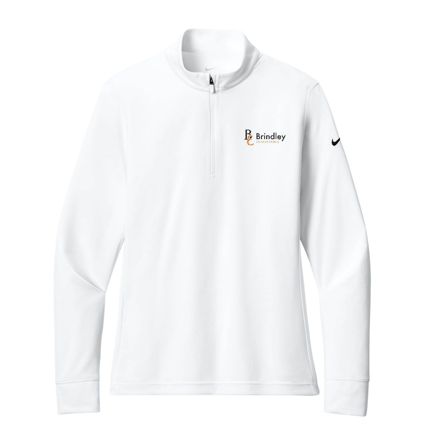 Nike Women's Essential 1/2-Zip Cover-Up - Orange — White