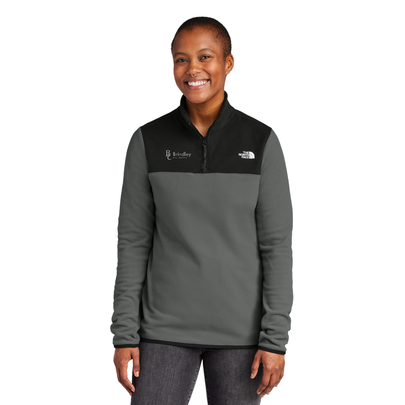 The North Face Women's Glacier 1/4-Zip Fleece — model