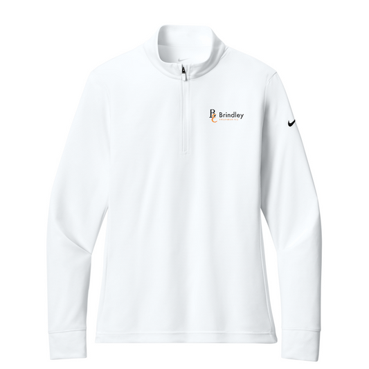 Nike Women's Essential 1/2-Zip Cover-Up - Orange — White